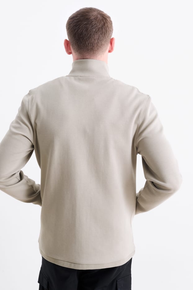 Men - Zip-through sweatshirt - light gray