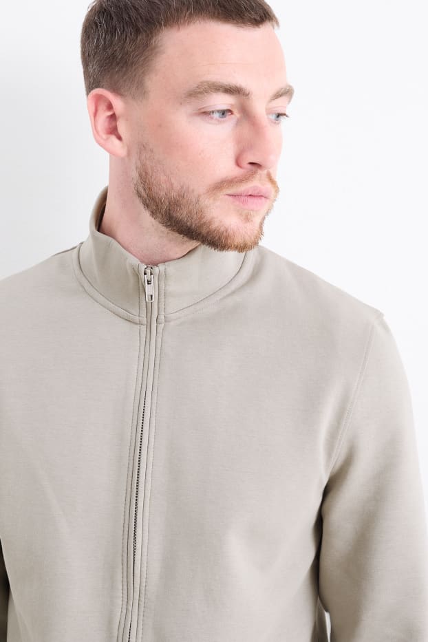 Men - Zip-through sweatshirt - light gray