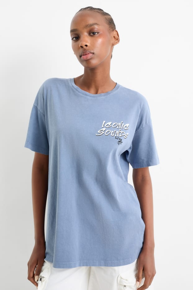 Femmes - T-shirt - bleu