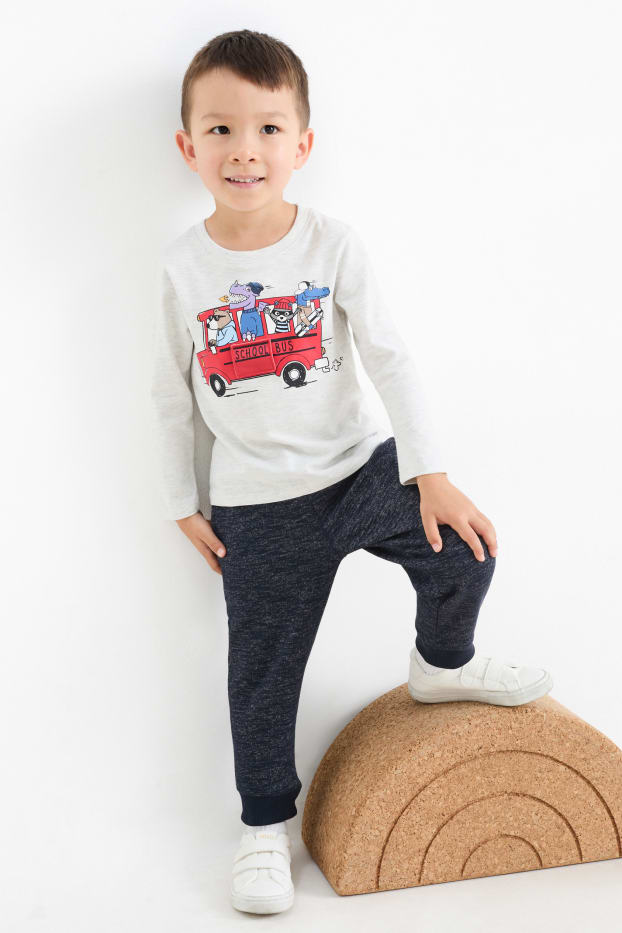 Children Boys - Multipack of 3 - monster truck - joggers - blue / gray