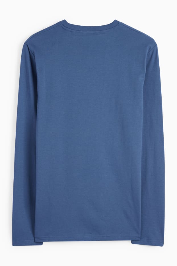 Uomo - Maglia a maniche lunghe - blu scuro