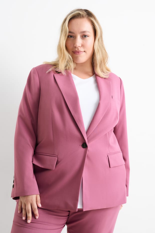 Dona - Blazer oversized - rosa fosc