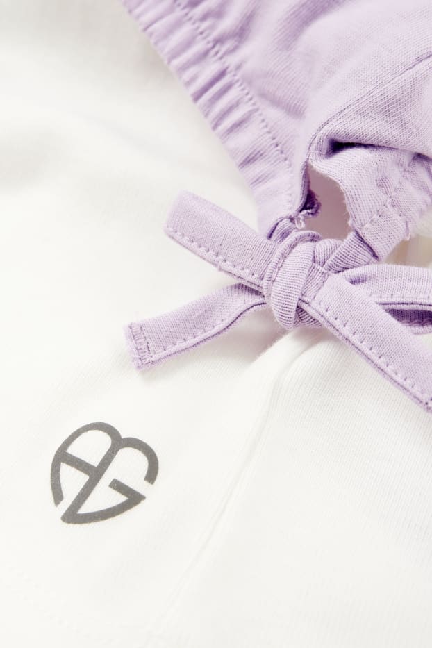 Kinder Mädchen - Set - Funktions-Shirt und -Top - 2 teilig - violett