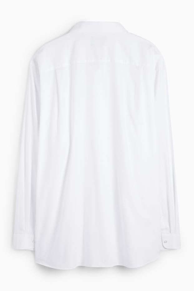 Men - Shirt - regular fit - kent collar - easy-iron - cremewhite