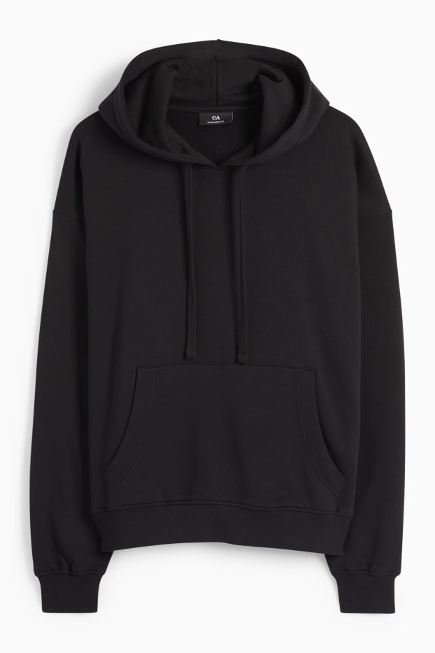 Herren - Oversized-Hoodie - schwarz