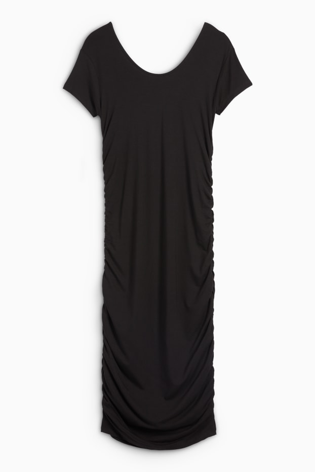 Women - Bodycon viscose dress - black