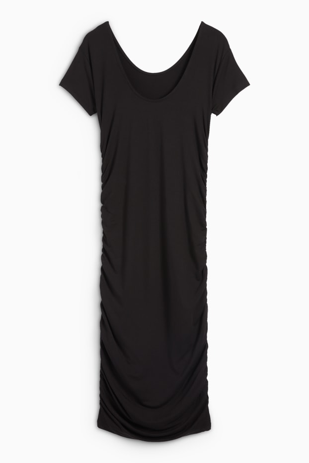 Women - Bodycon viscose dress - black