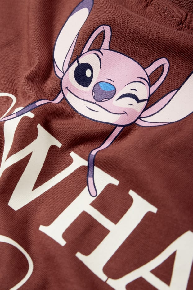 Kinder Mädchen - Lilo & Stitch - Kurzarmshirt - braun