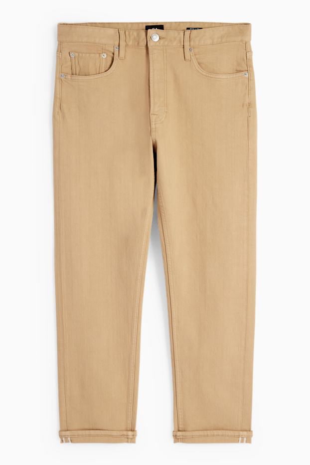 Hommes - Pantalon - regular fit - marron clair