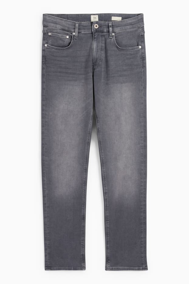 Men - Slim jeans - Flex jog denim - LYCRA® - denim-gray