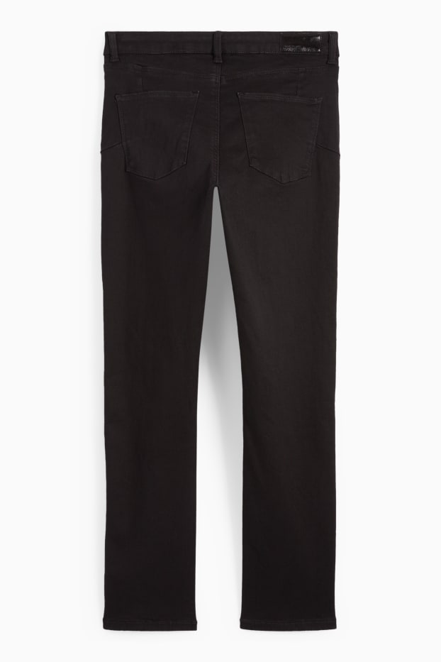 Women - Slim jeans - mid-rise waist - shaping jeans - LYCRA® - black