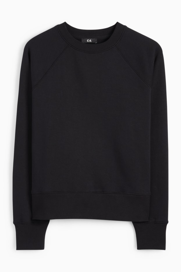 Dames - Basic sweatshirt - zwart