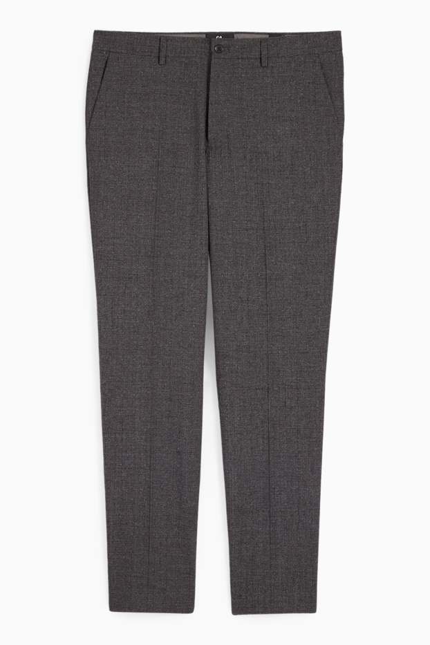 Hommes - Pantalon de costume - slim fit - Flex - 4 Way Stretch - LYCRA® - gris foncé