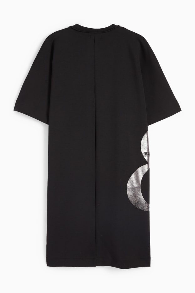 Women - T-shirt - dress - black