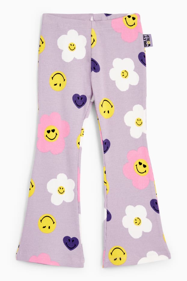 Children Girls - SmileyWorld® - flared leggings - light violet