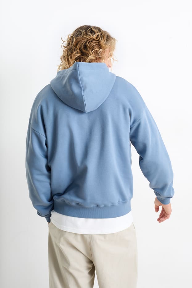 Men - Oversized hoodie - blue