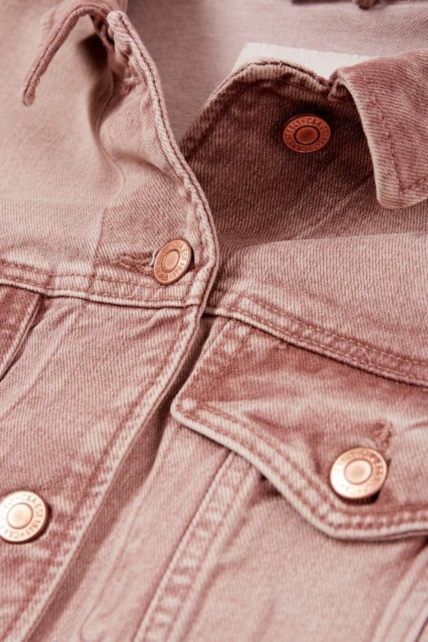 Femei - Vestă din denim - bej