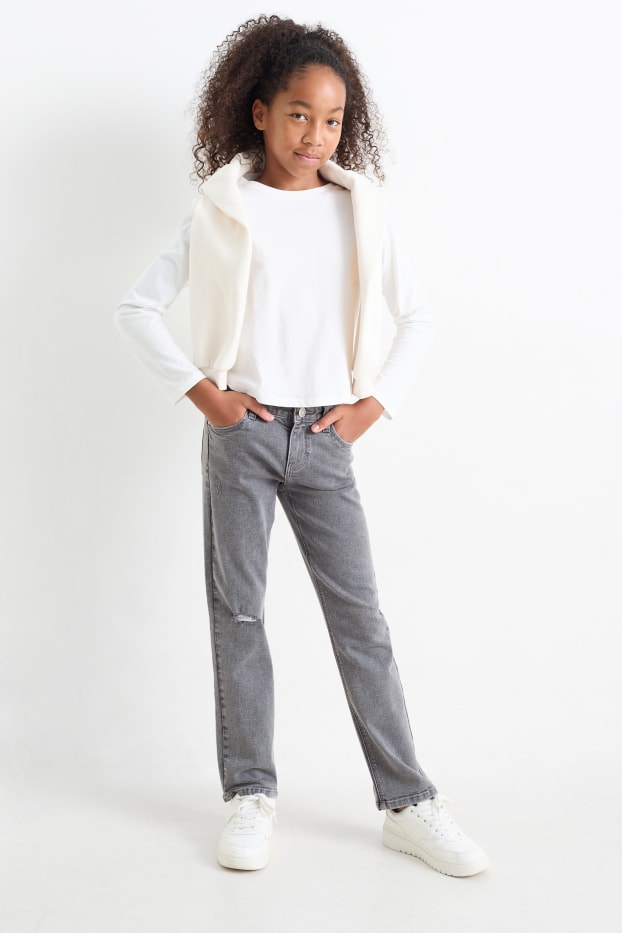 Nena - Straight jeans - texà gris