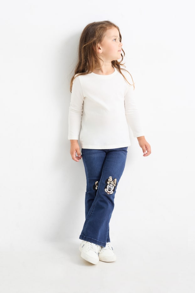Nena - Minnie Mouse - Flared jeans - texà blau fosc