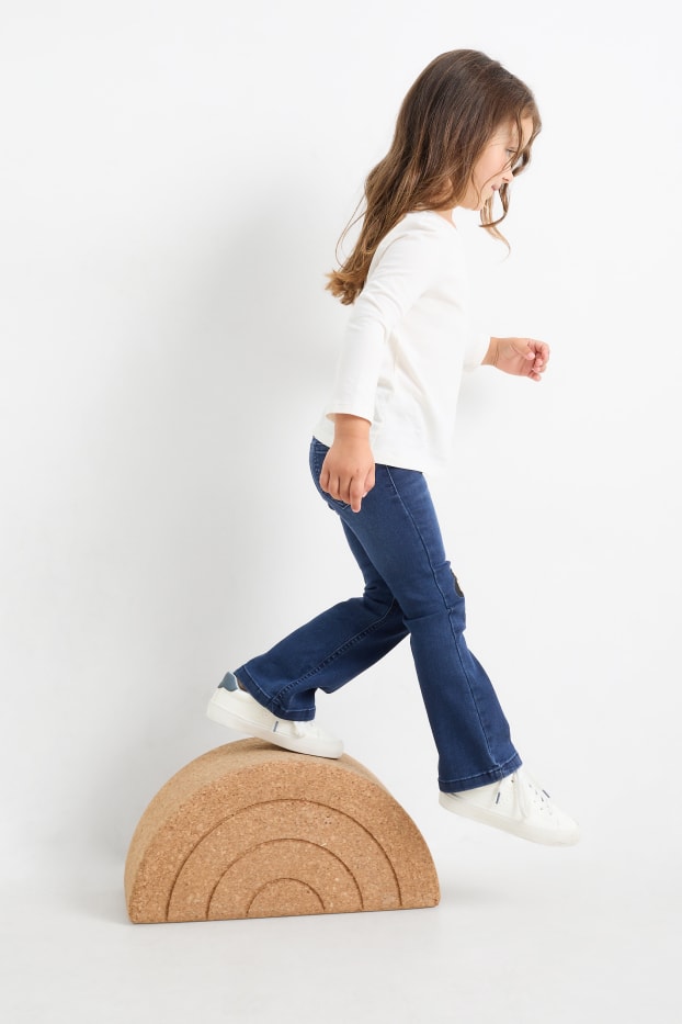 Nena - Minnie Mouse - Flared jeans - texà blau fosc