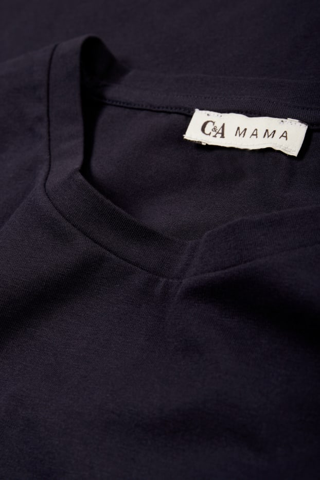 Donna - Maglia a maniche lunghe per allattamento - blu scuro