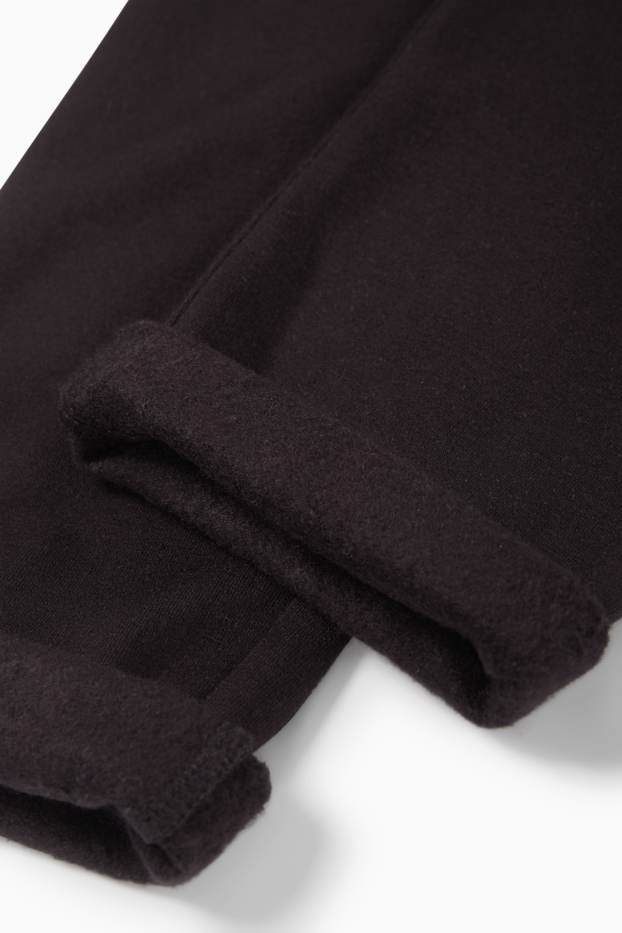 Damen - Umstands-Leggings - Thermoleggings - schwarz