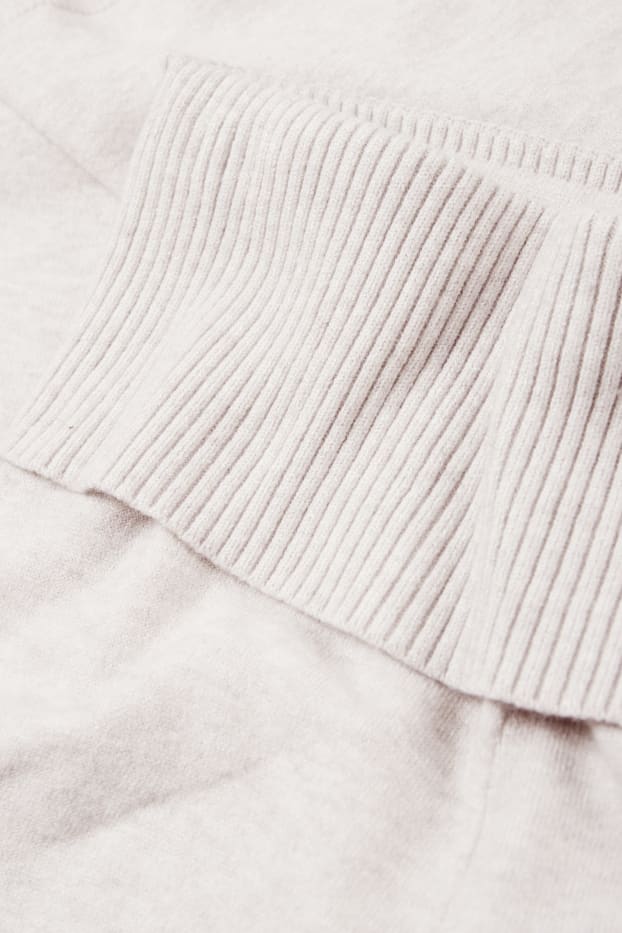 Femmes - Flared legging de maille - gris