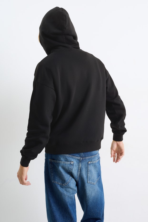Herren - Oversized-Hoodie - schwarz