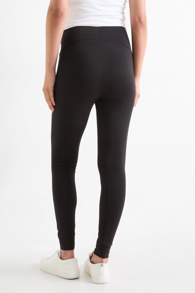 Damen - Umstands-Leggings - schwarz