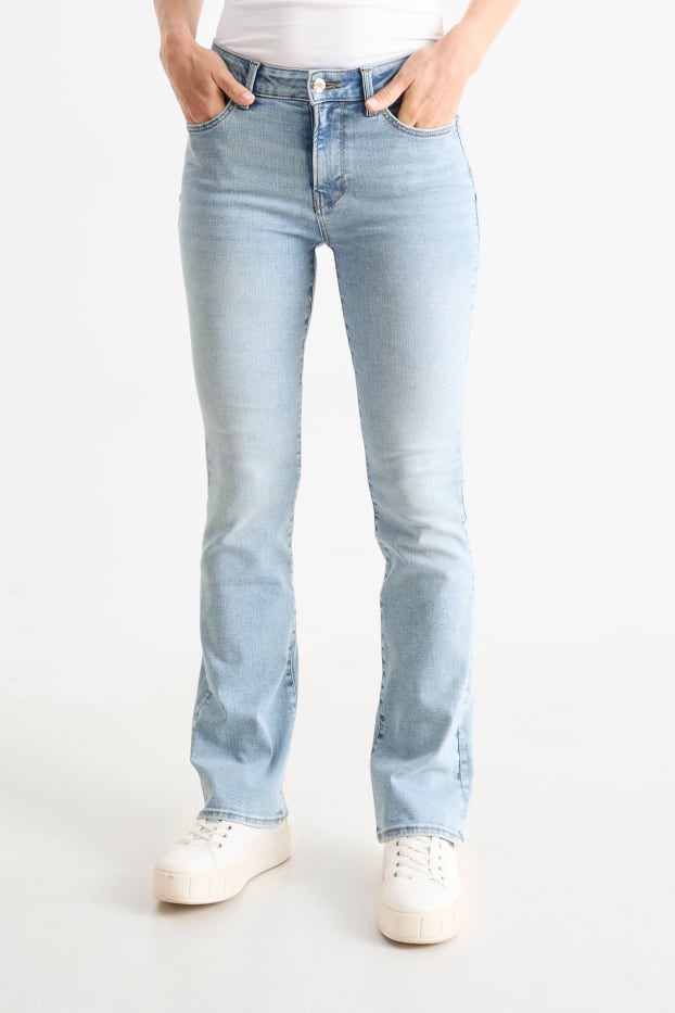 Femmes - Jean bootcut - mid waist - jean galbant - LYCRA® - jean bleu clair