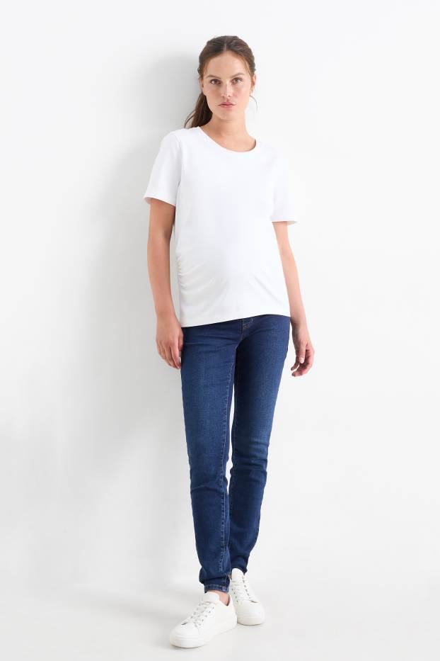 Damen - Umstandsjeans - Jegging Jeans - dunkeljeansblau
