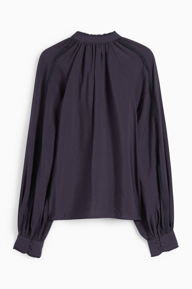 Dames - Blouse - donkerblauw