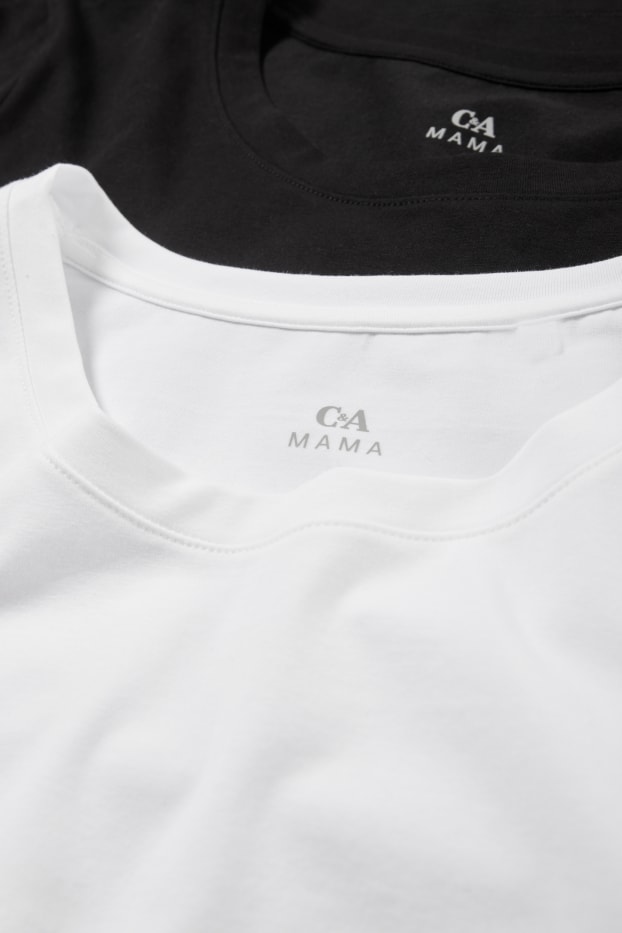 Femmes - Lot de 2 - T-shirts de grossesse - blanc