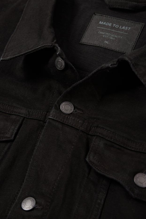 Bărbați - Jachetă din denim - negru