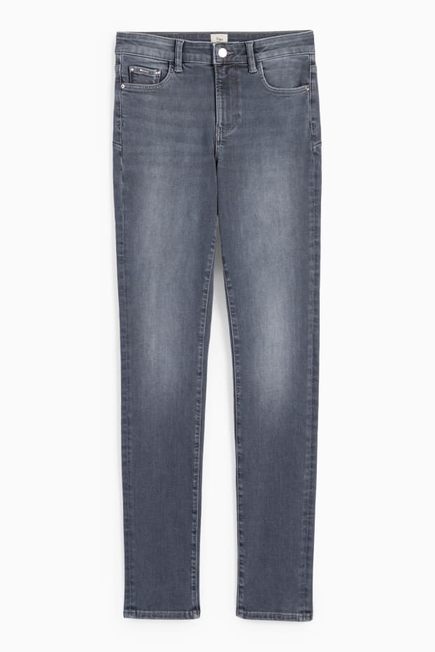 Donna - Slim jeans - vita media - jeans modellanti - LYCRA® - jeans grigio