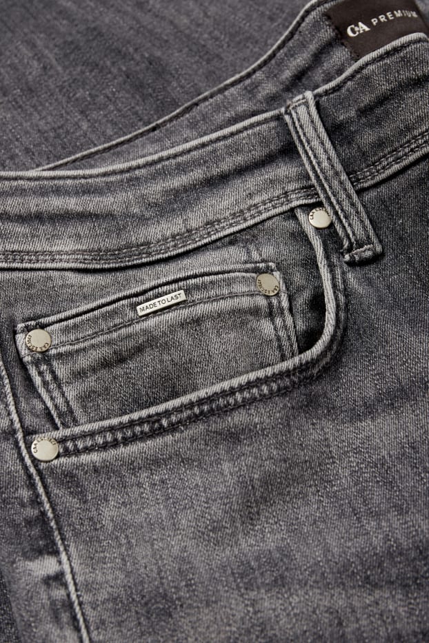 Herren - Slim Jeans - jeansgrau