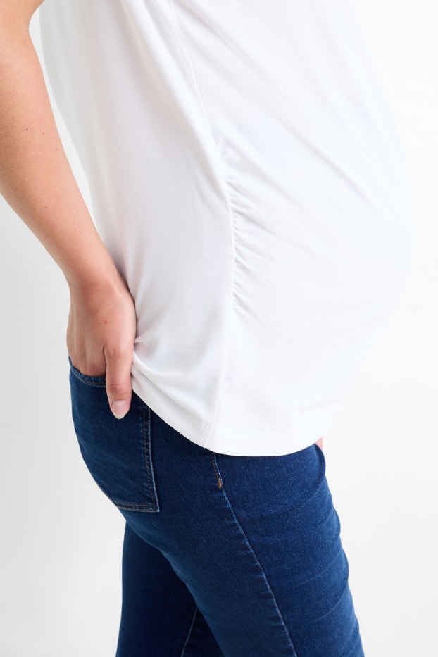 Femmes - Lot de 2 - T-shirts de grossesse - blanc