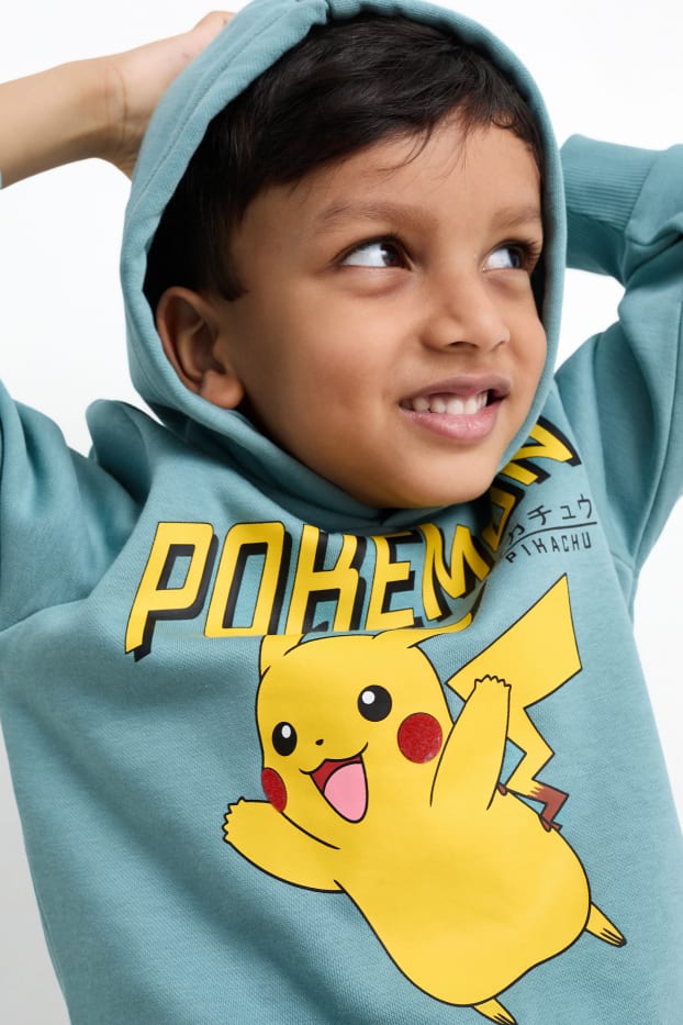 Copii - Băieți - Multipack 2 buc. - Pokémon - bluză de molton și hanorac - turcoaz