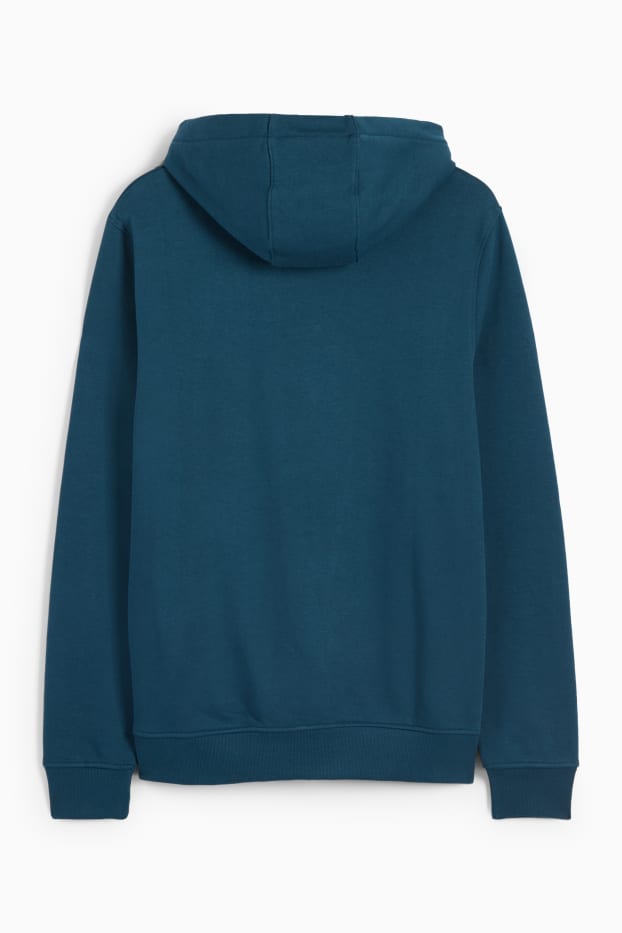 Hommes - Sweat à capuche - bleu foncé