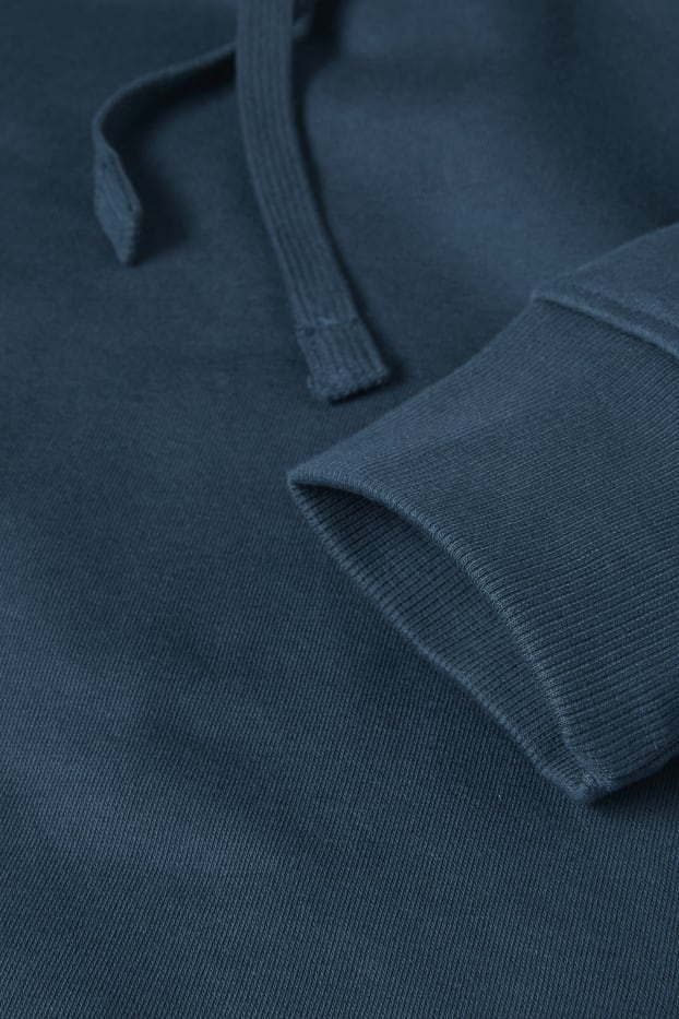 Hommes - Sweat à capuche - bleu foncé