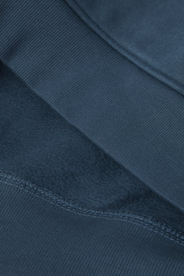 Hommes - Sweat à capuche - bleu foncé