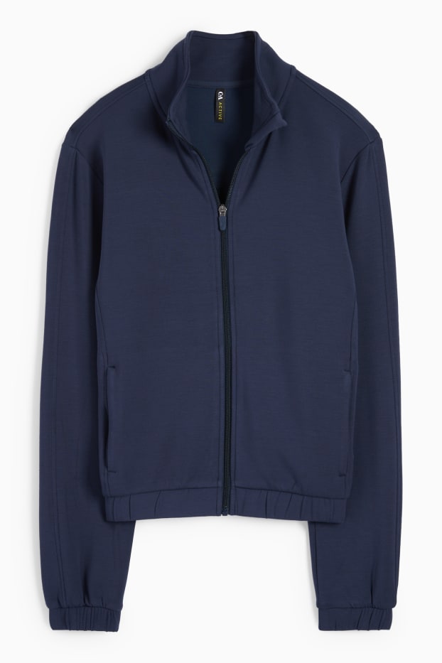 Damen - Funktions-Sweatjacke - dunkelblau