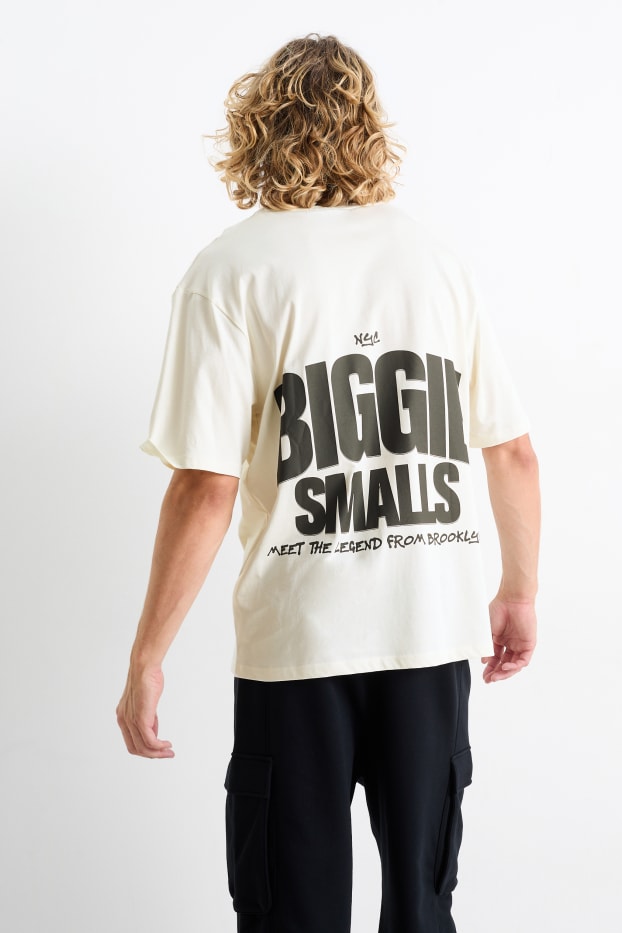 Home - Samarreta de màniga curta oversized - The Notorious B.I.G. - blanc trencat