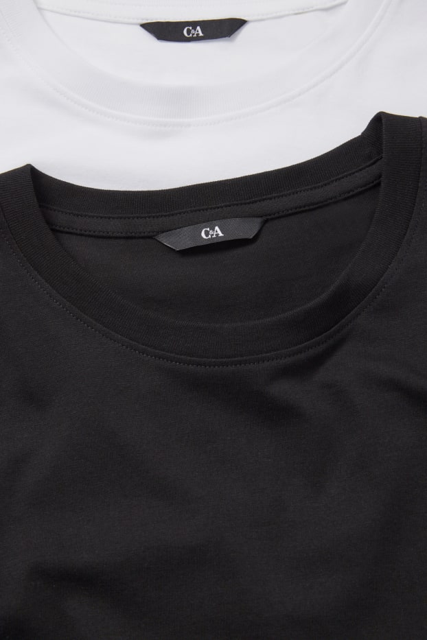 Hommes - Lot de 5 - T-shirts - regular fit - blanc
