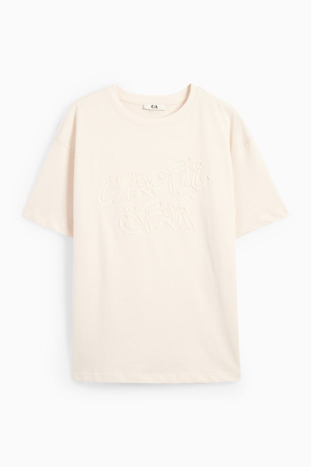 Dames - T-shirt - licht beige