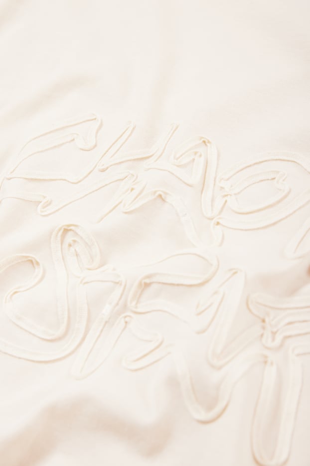 Dames - T-shirt - licht beige