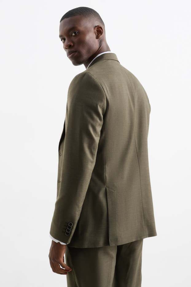 Uomo - Giacca coordinabile - regular fit - Flex - verde scuro