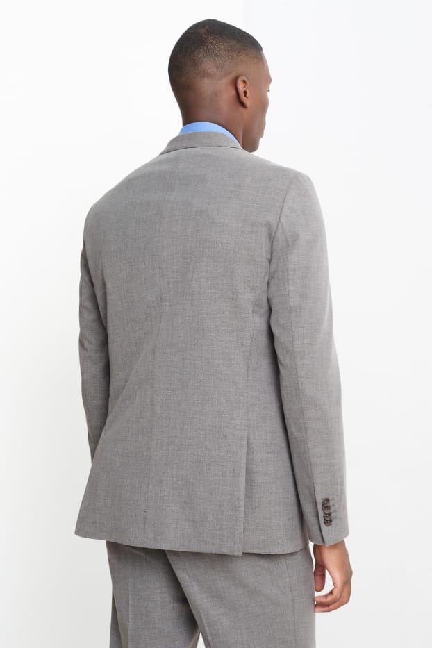 Hombre - Americana - colección modular - regular fit - Flex - 4 Way Stretch - gris