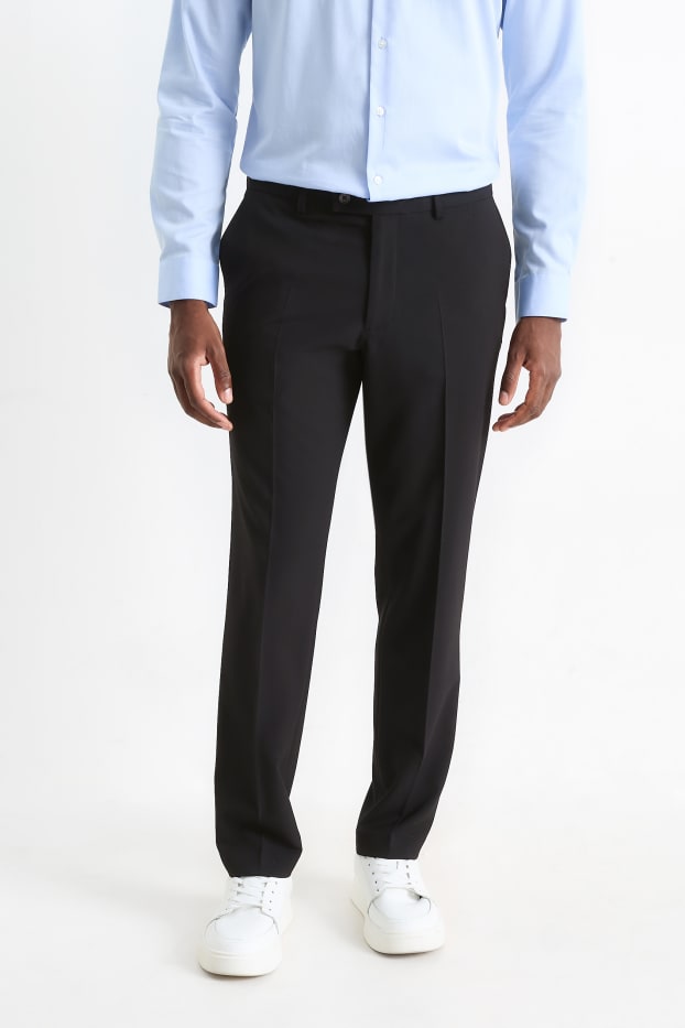 Men - Mix-and-match trousers - slim fit - Flex - 4 Way Stretch - LYCRA® - black