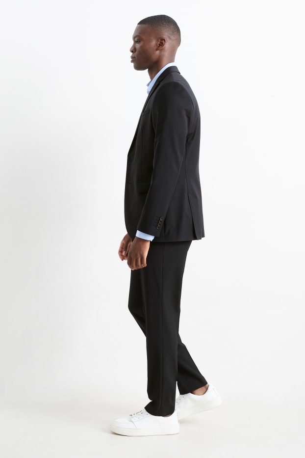 Men - Mix-and-match trousers - slim fit - Flex - 4 Way Stretch - LYCRA® - black